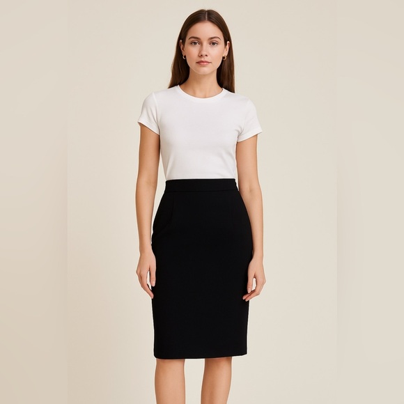683- Balenciaga Black Pencil Skirt Women’s Size 36 EU S US Made in Italy - Picture 1 of 14